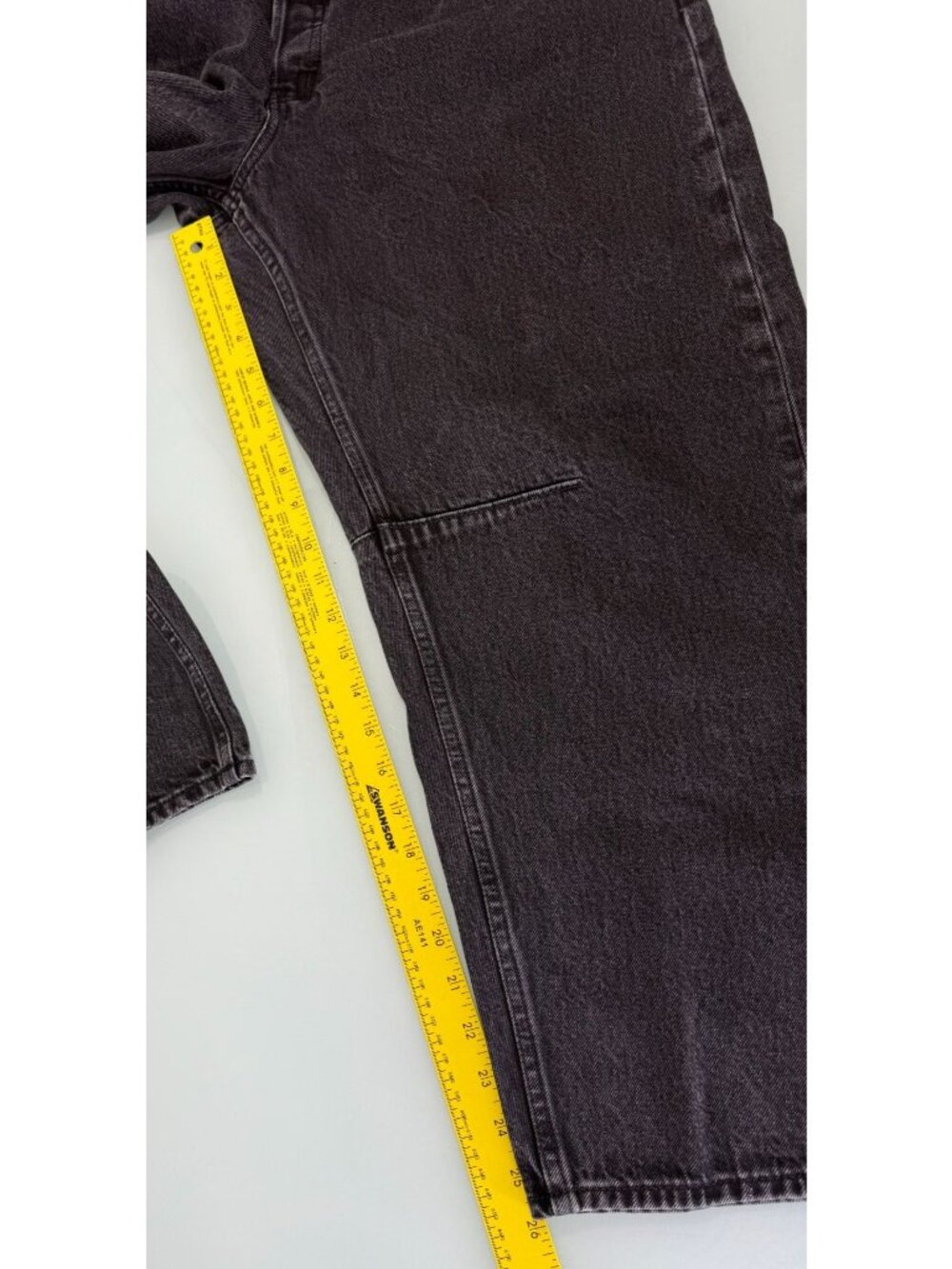 Madewell The Darted Barrel Leg Jeans Women's 31 Button Fly Black Denim High Rise - Picture 8 of 10